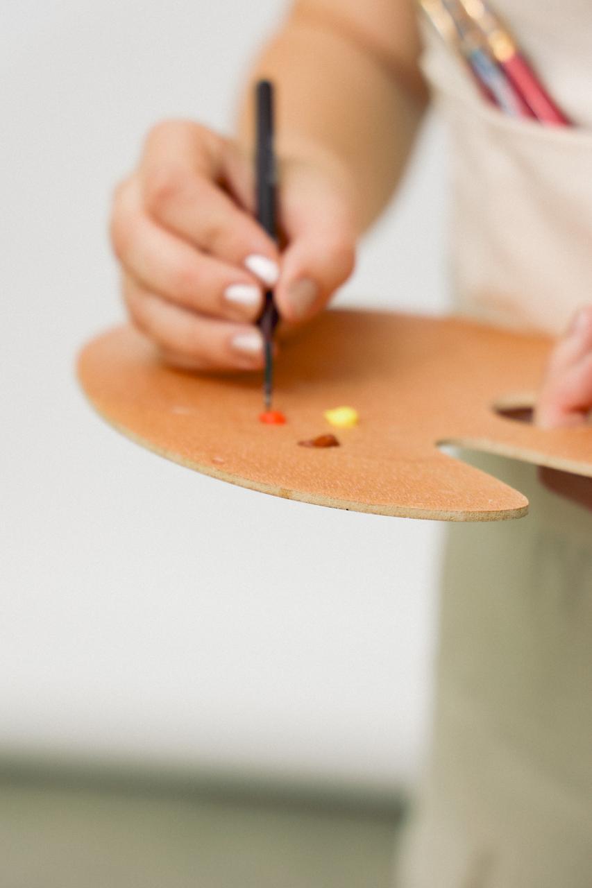 Impression aus dem Kunstkurs – kreatives Arbeiten